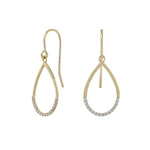 8ct. gold earrings w/cz