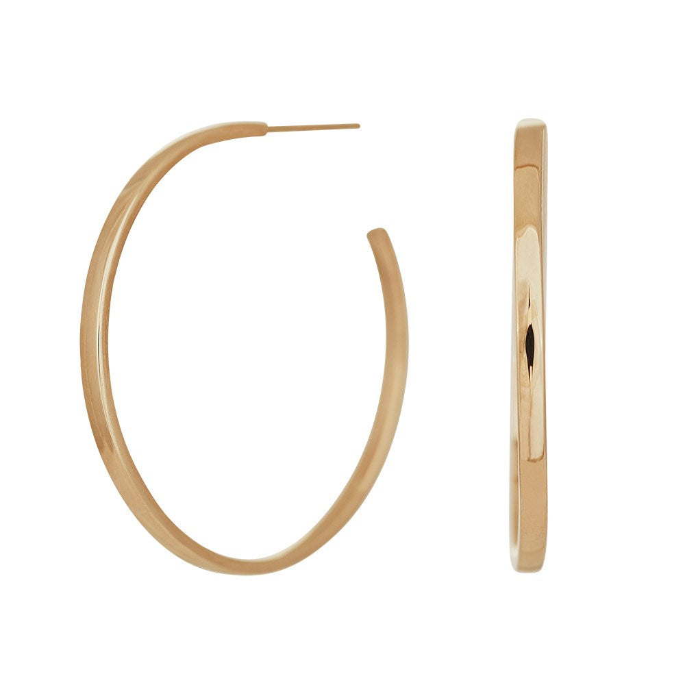 8ct. gold earrings 32mm