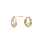 8ct. gold earrings oval
