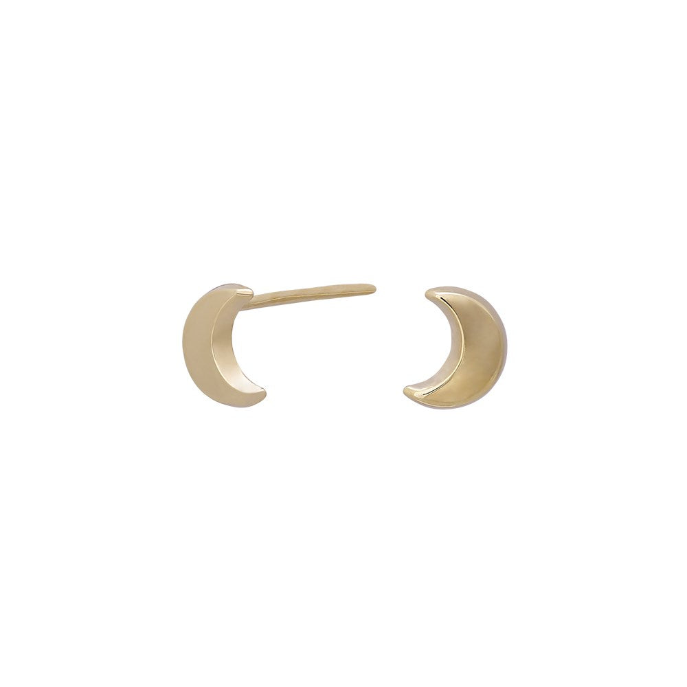 8ct. Gold Ohrringe Mond