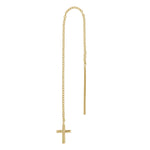 14ct. gold earring w/cross PIERCE52 1pc.