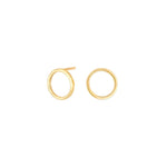 8kt. Goldohrringe Kreis