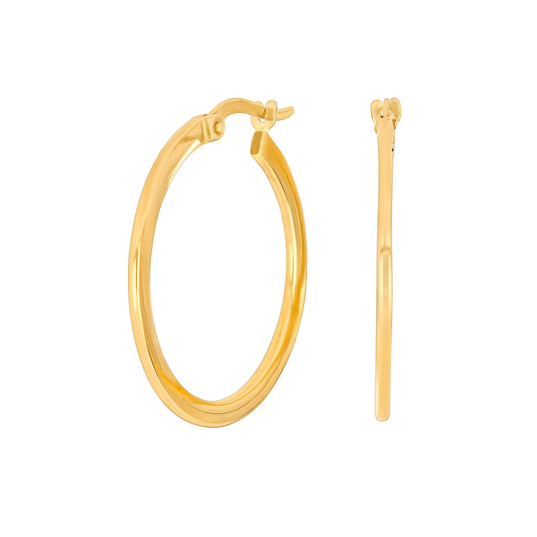 8kt. Goldohrringe 20mm