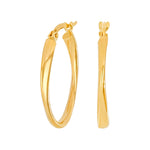 8kt. Goldohrringe 23x2,5mm