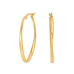 8kt. Goldohrringe 34x2,5mm