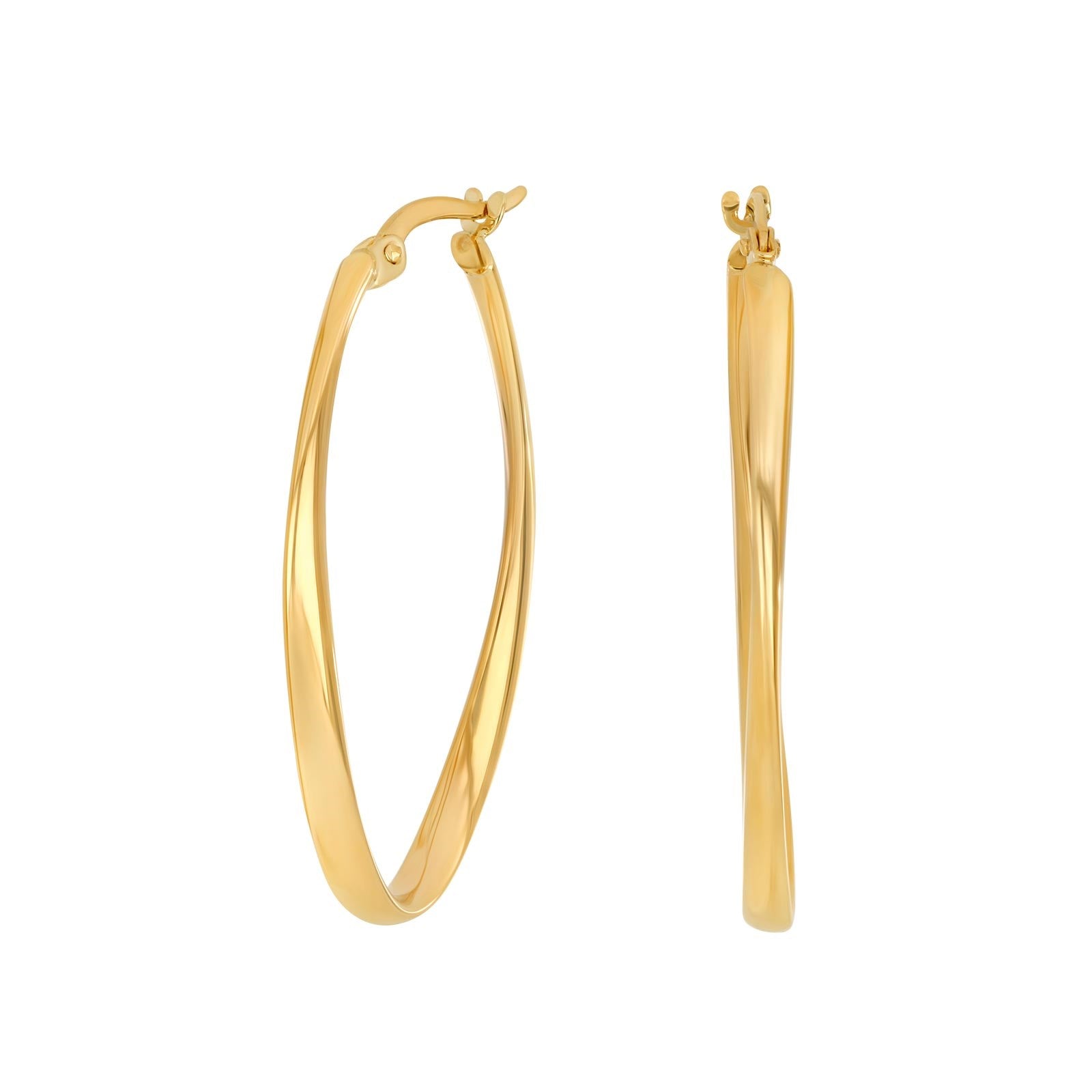 8kt. Goldohrringe 34x2,5mm
