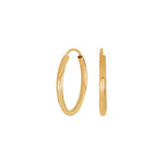 8kt. Goldohrringe 20x2mm