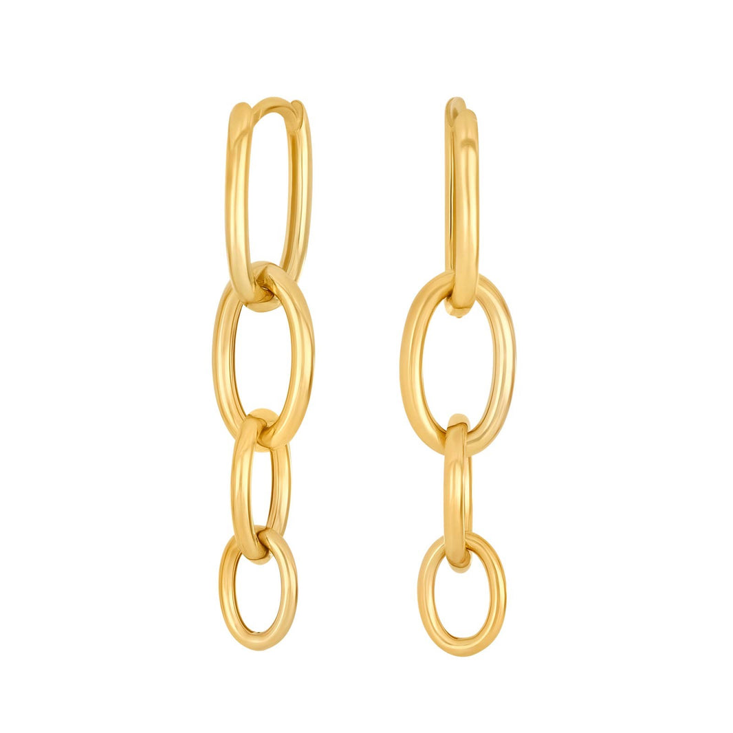 8ct. gold earrings open links