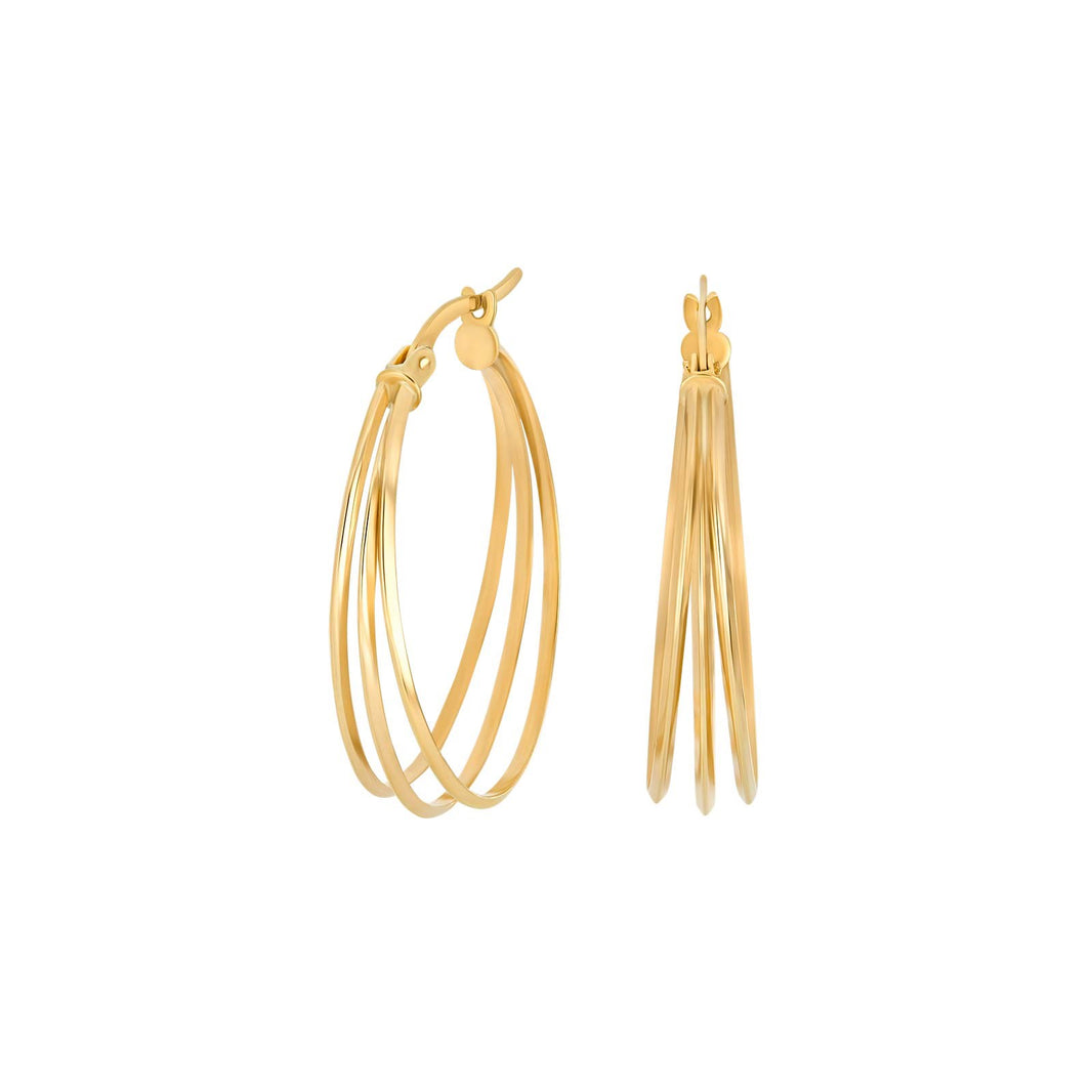 8ct. gold hoops