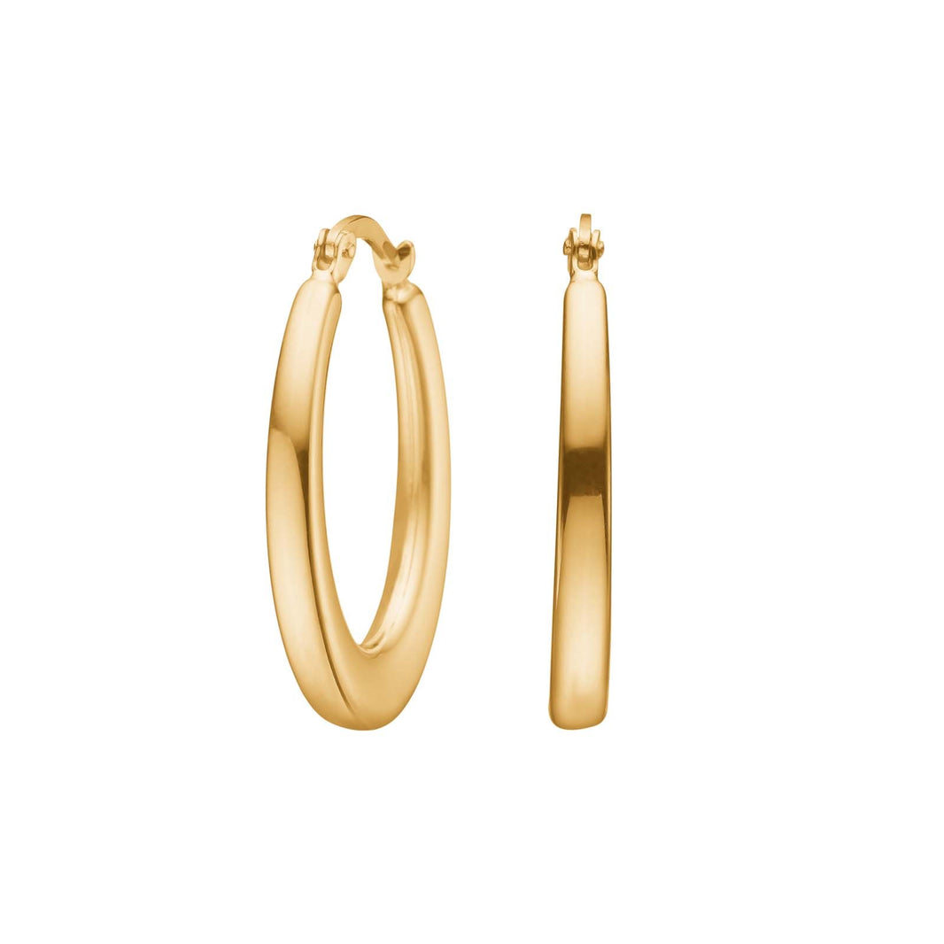 8ct gold hoops