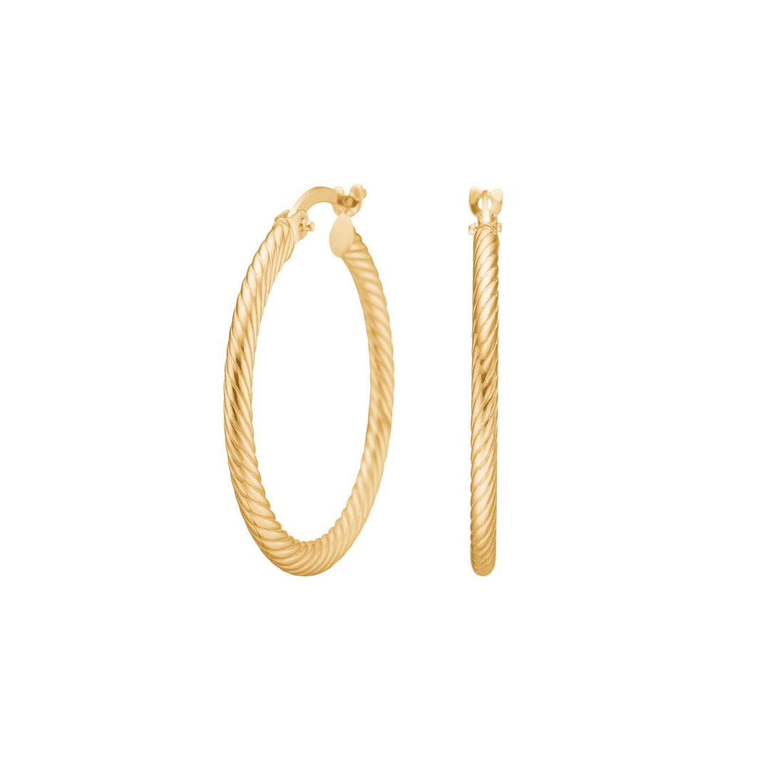 8ct gold hoops