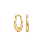 8ct gold hoops