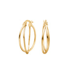 8ct gold hoops