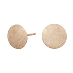 8ct. gold earrings round plate