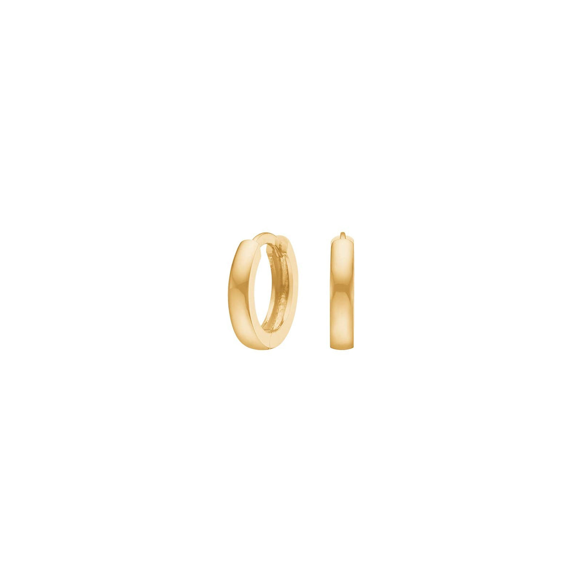 8kt. guldcreoler 2x10mm
