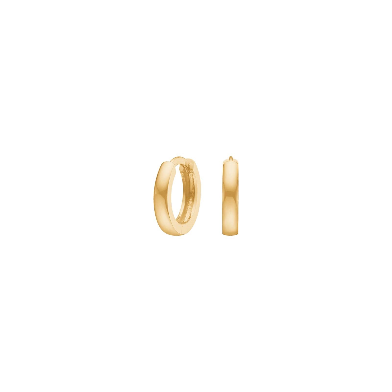 14kt. goldcreolen 2x10mm