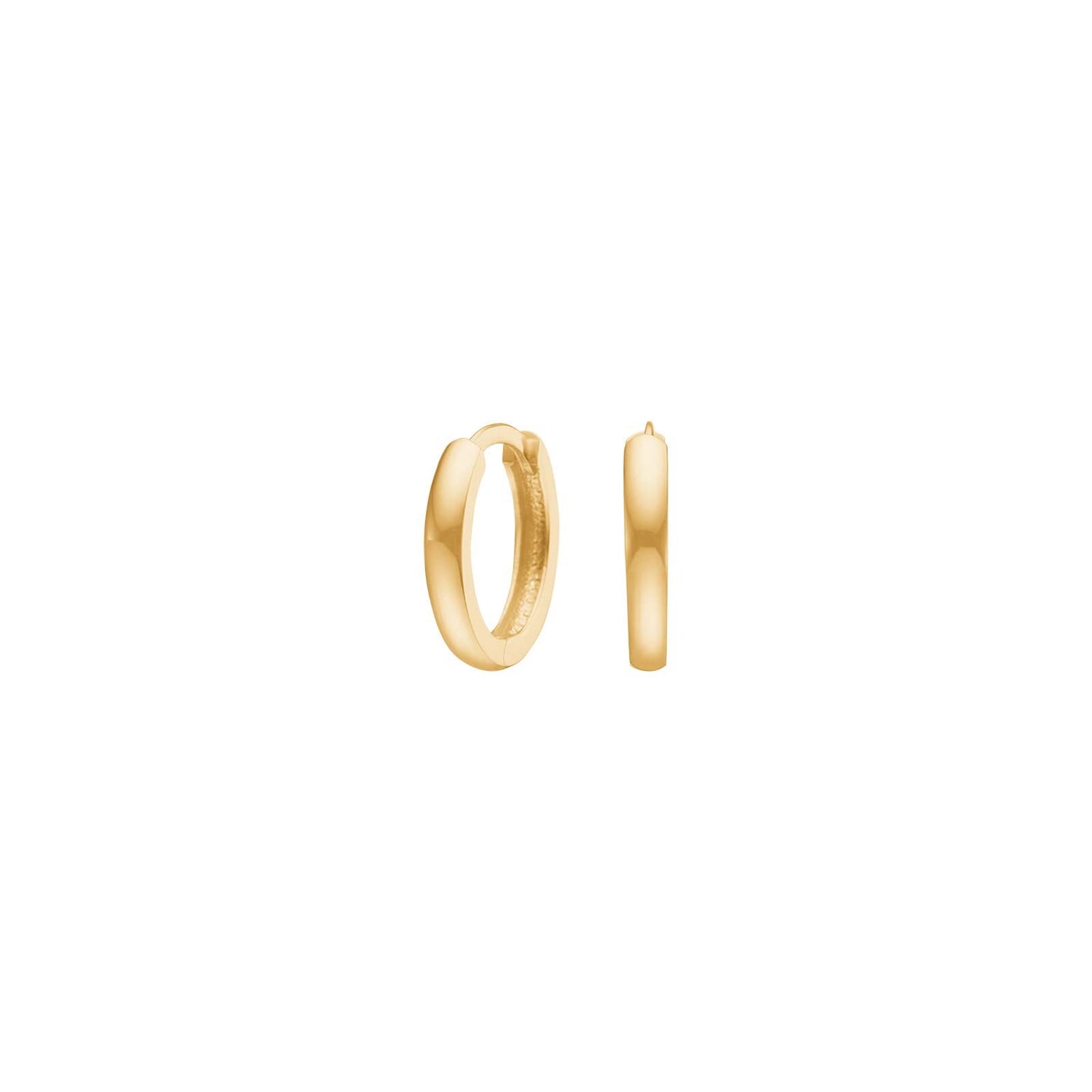 8kt. goldcreolen 2*12mm