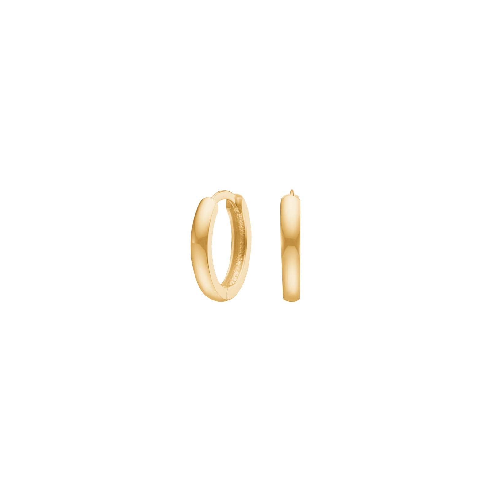 14kt. goldcreolen 2*12mm