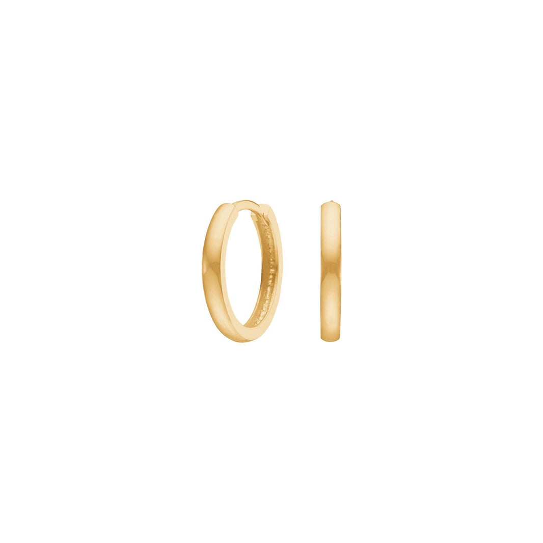 14ct. gold hoops 2*14mm