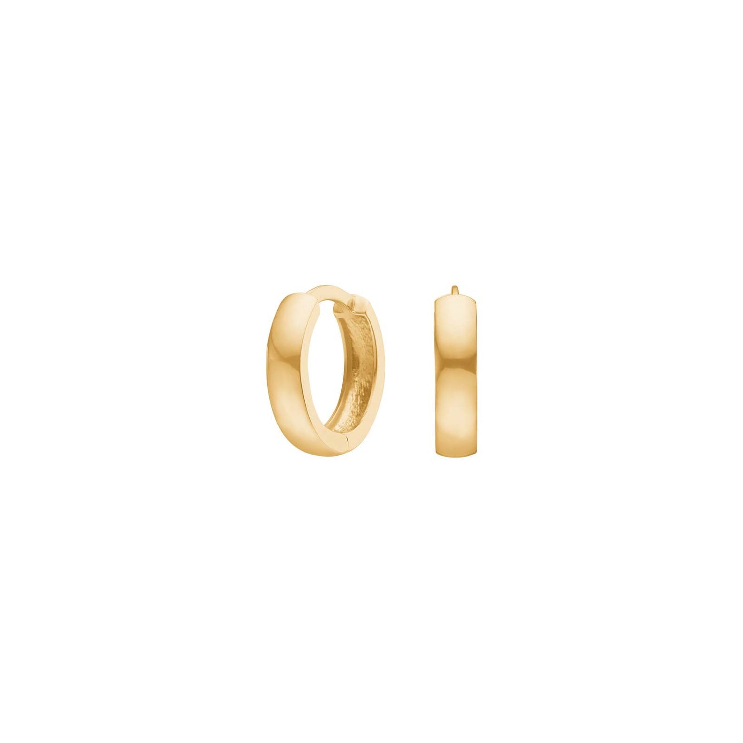 8kt. goldcreolen 3*12mm