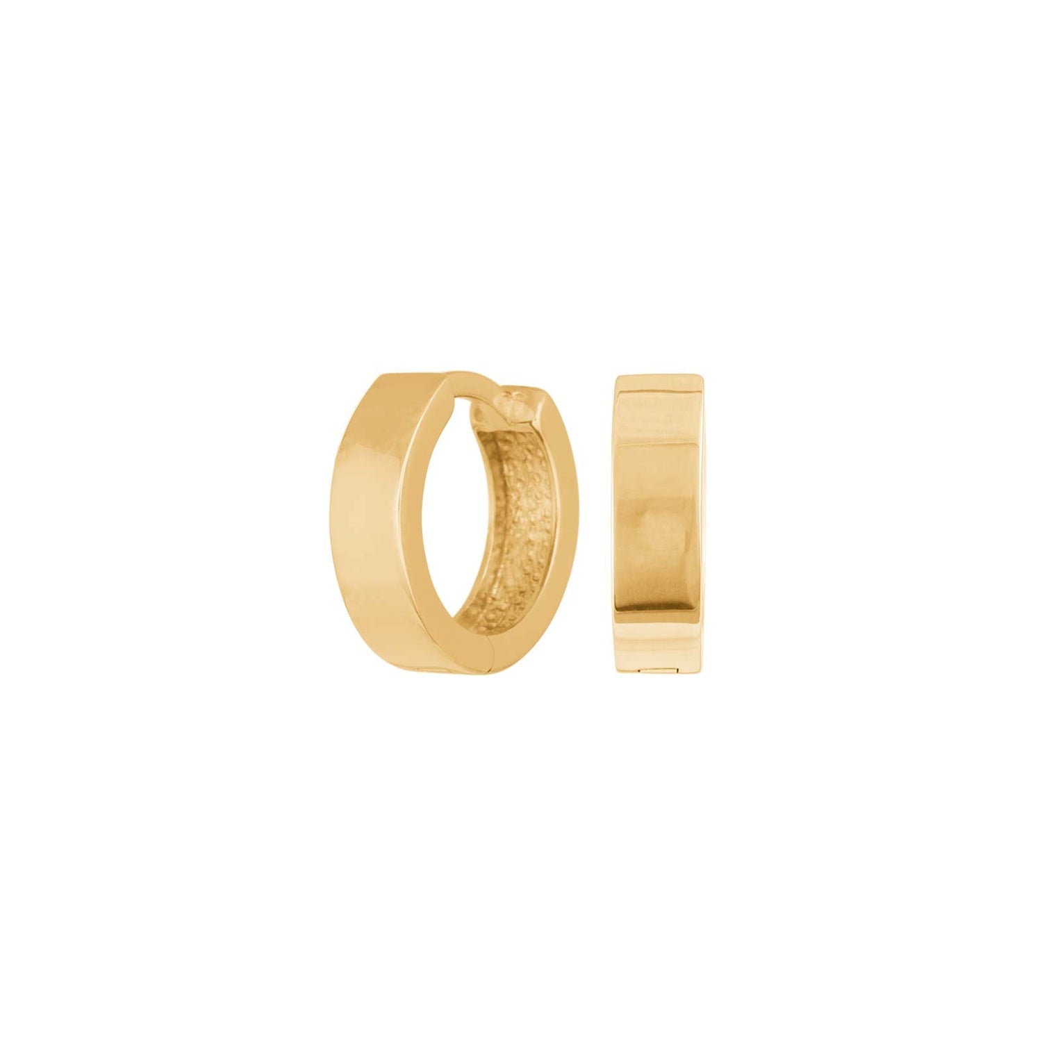 8kt. goldcreolen 4*14mm