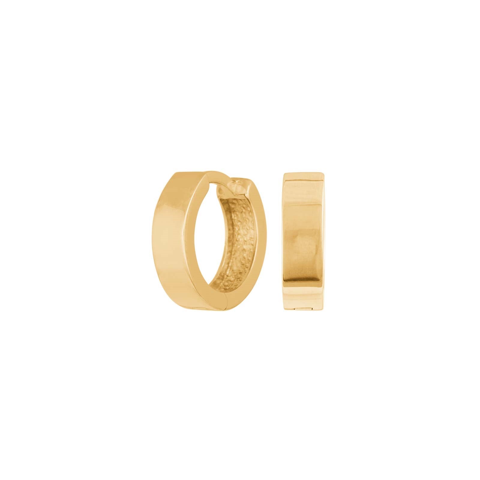8kt. goldcreolen 4*14mm