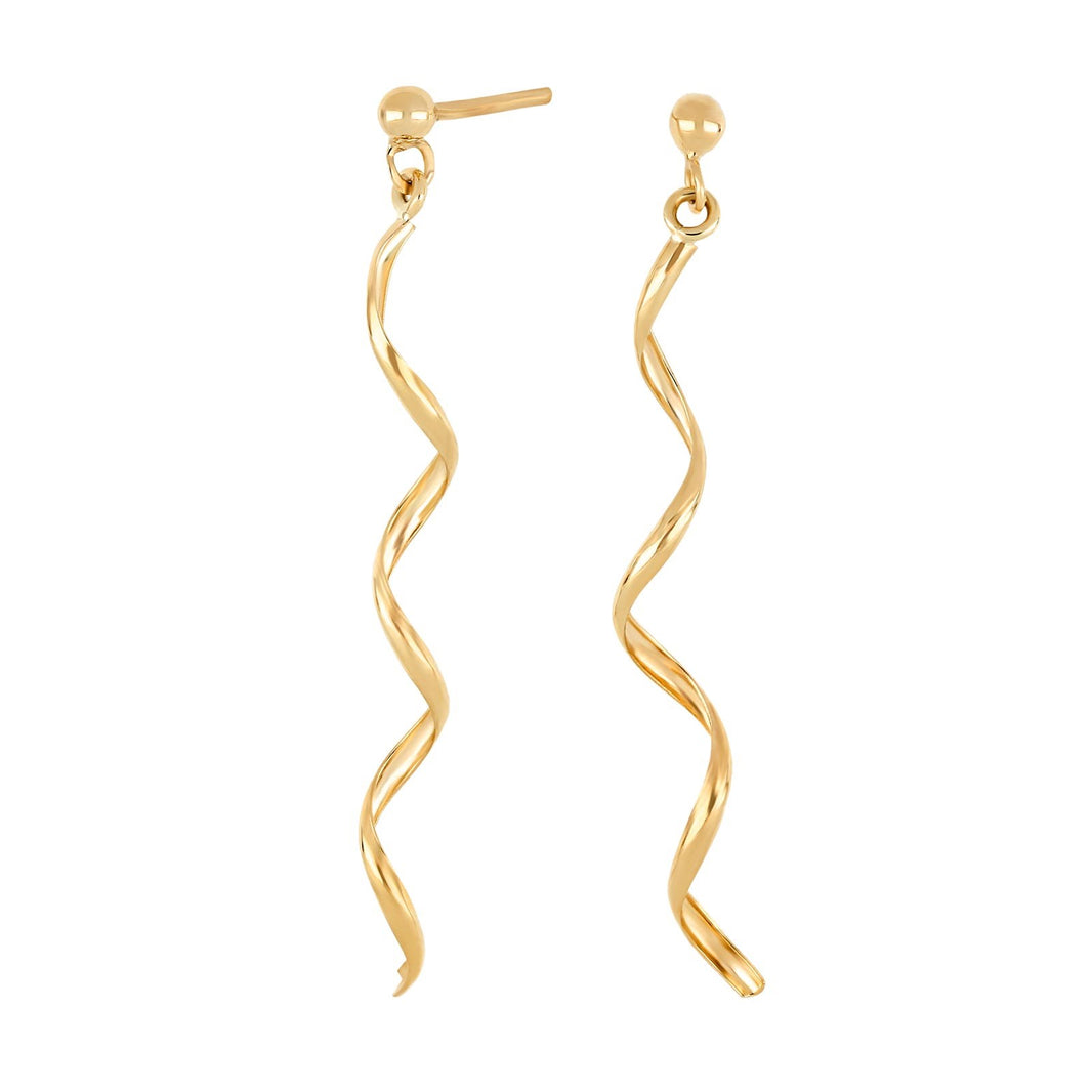 8kt. guldørehænger spiral