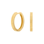 8ct. Gold Creolen etc. Muster 18mm