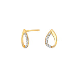 8ct. gold earrings w/cz