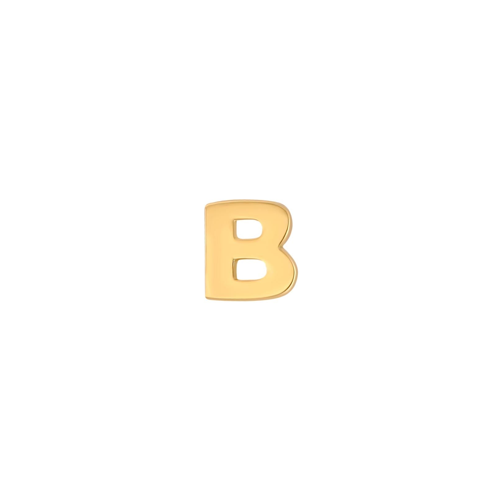 14 kt. gold earring letter - 1 pc.