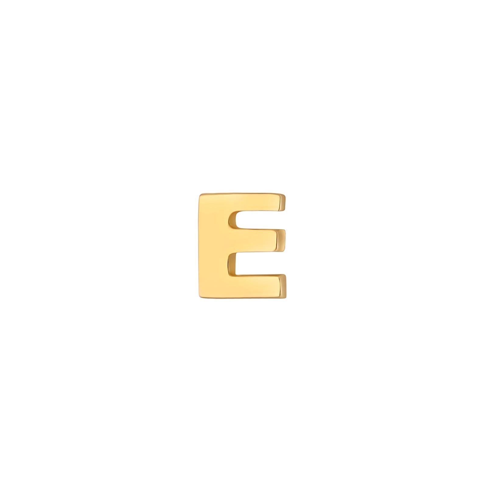 14 kt. gold earring letter - 1 pc.