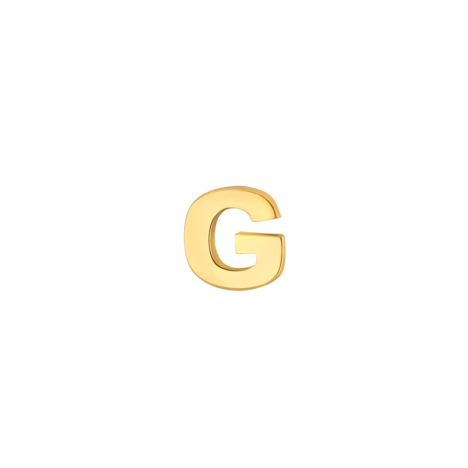 14 kt. gold earring letter - 1 pc.