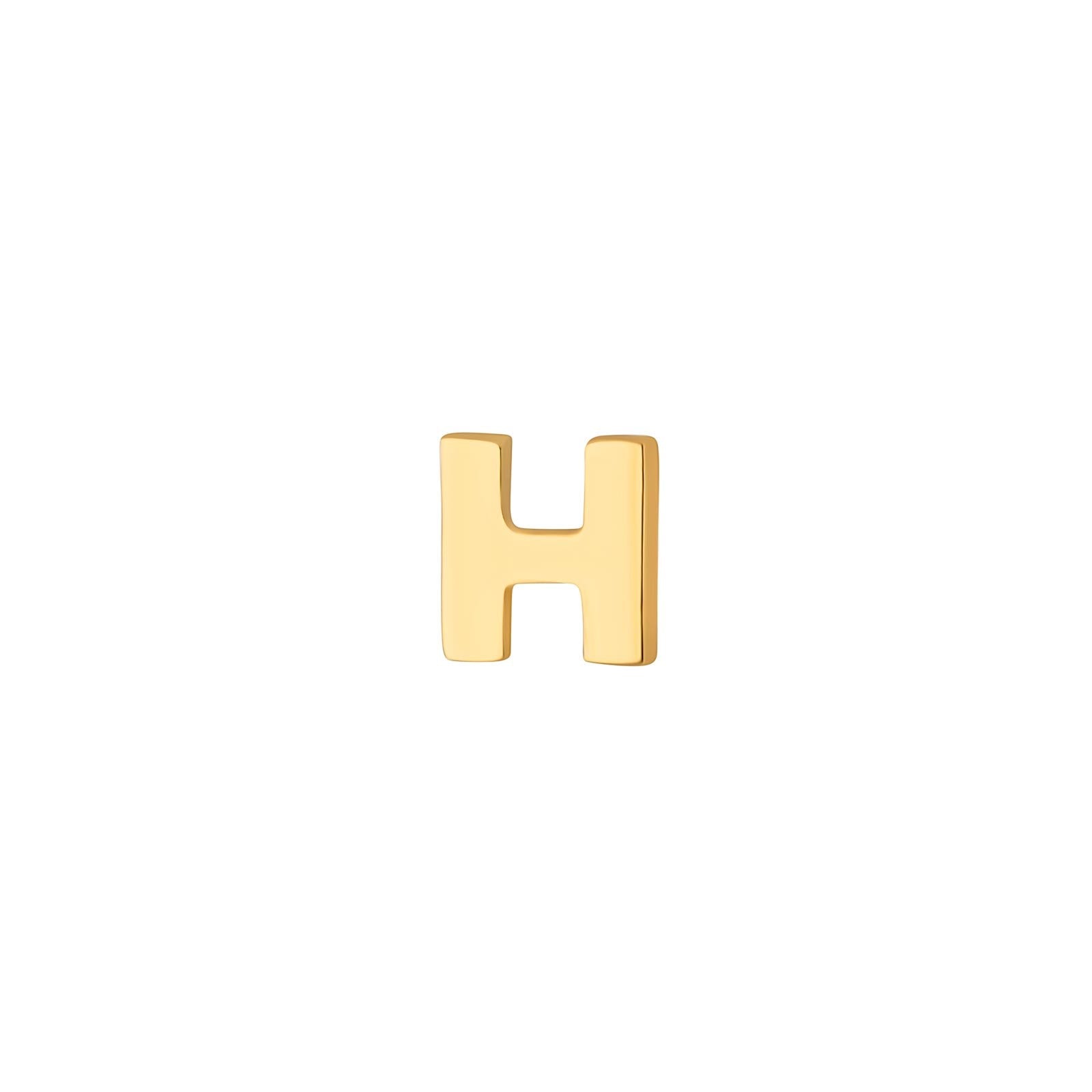 14 kt. gold earring letter - 1 pc.