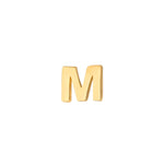 14 kt. gold earring letter - 1 pc.