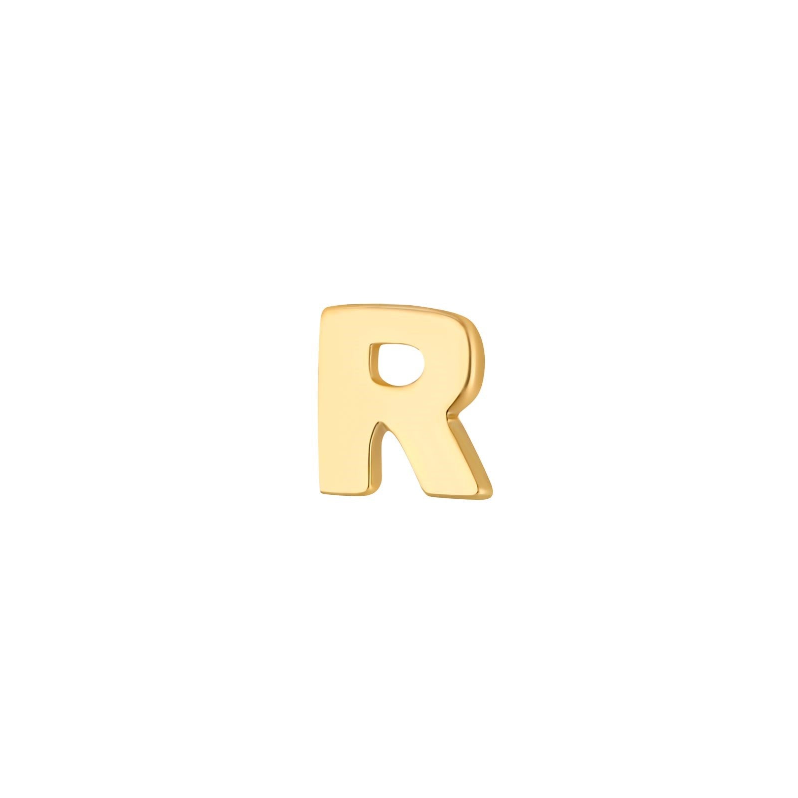14 kt. gold earring letter - 1 pc.