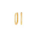 8kt. Gold Kreolen oval
