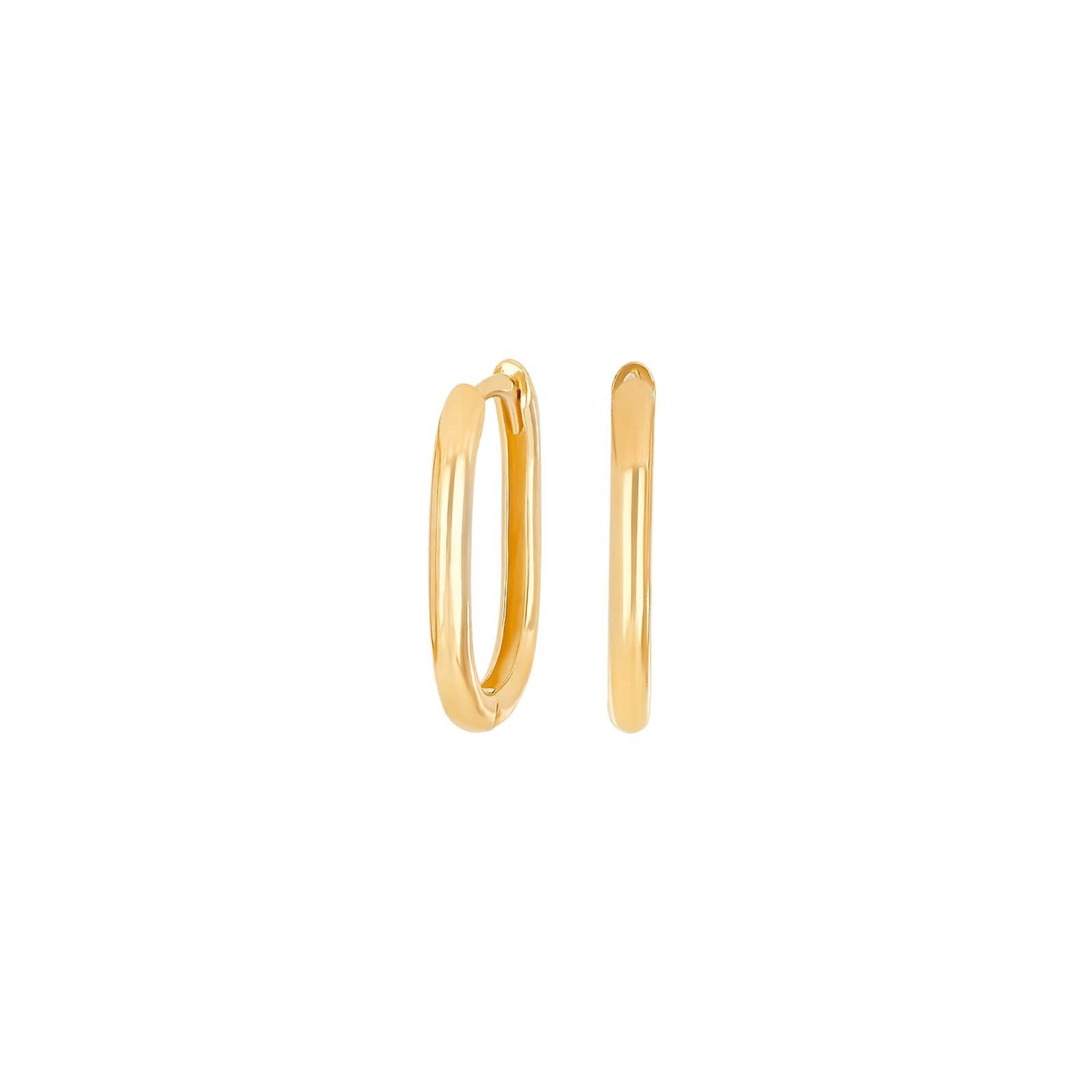 8kt. Gold Kreolen oval