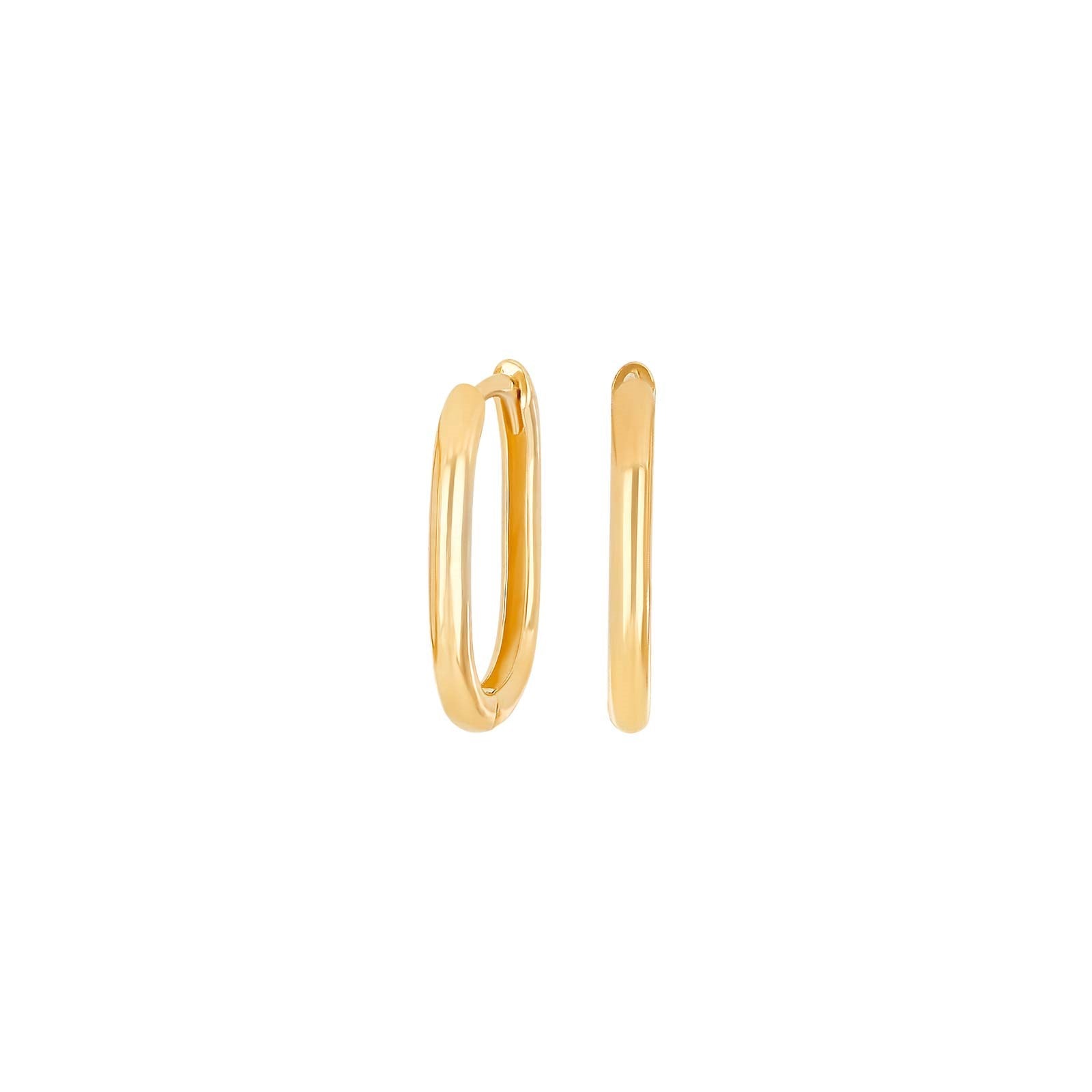 8kt. Gold Kreolen oval
