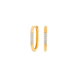 8kt. goldcreolen oval m/cz