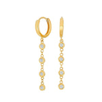8ct. gold hoops w/cz