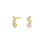 8ct. gold earring w/cz