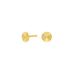 8ct. gold earrings dia. cut 5mm