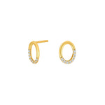 8ct. gold earring w/cz