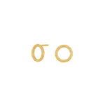 8ct. gold earrings circle