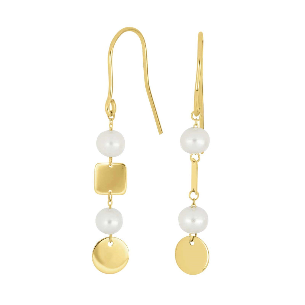 8ct. earrings with pearls