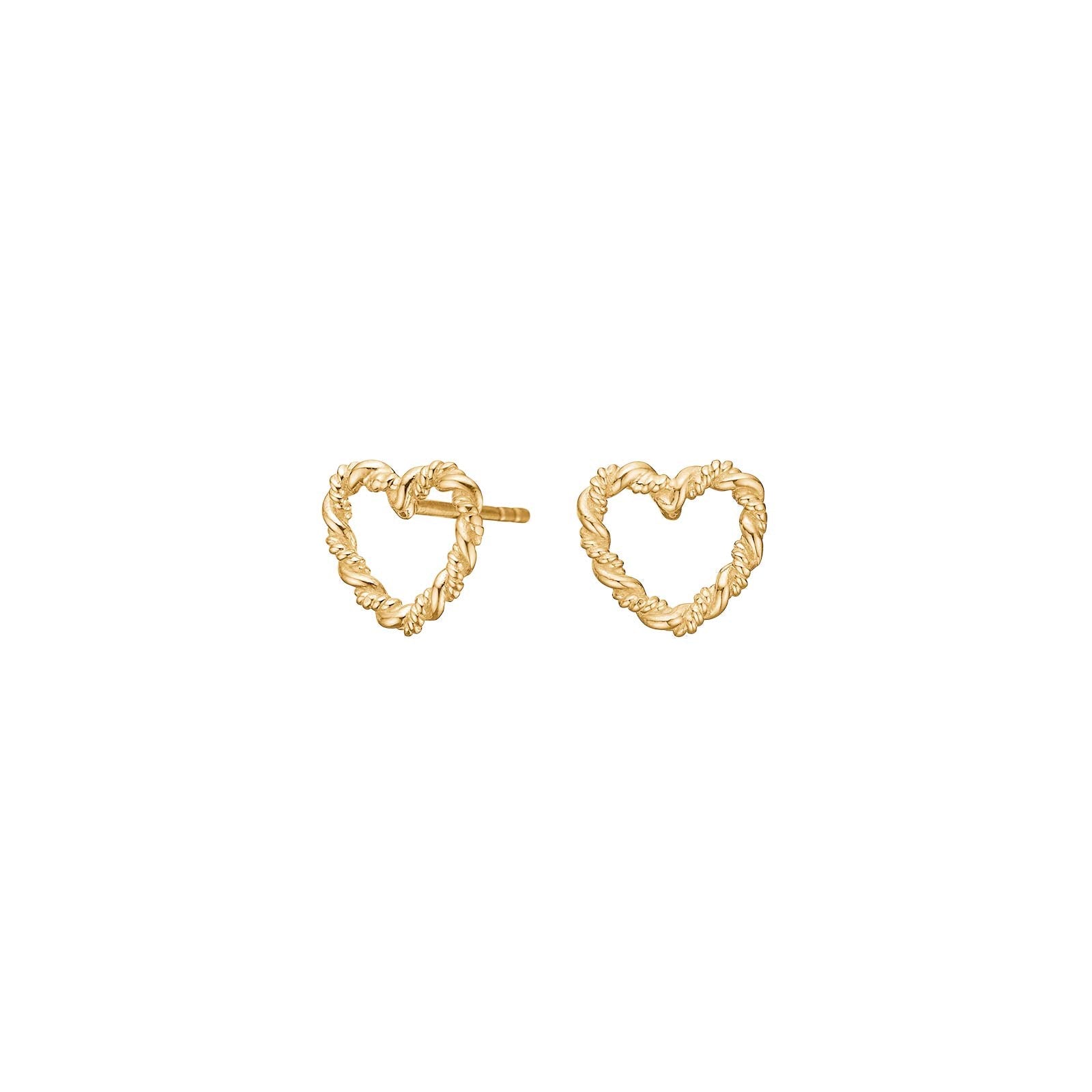 8ct. gold earrings heart