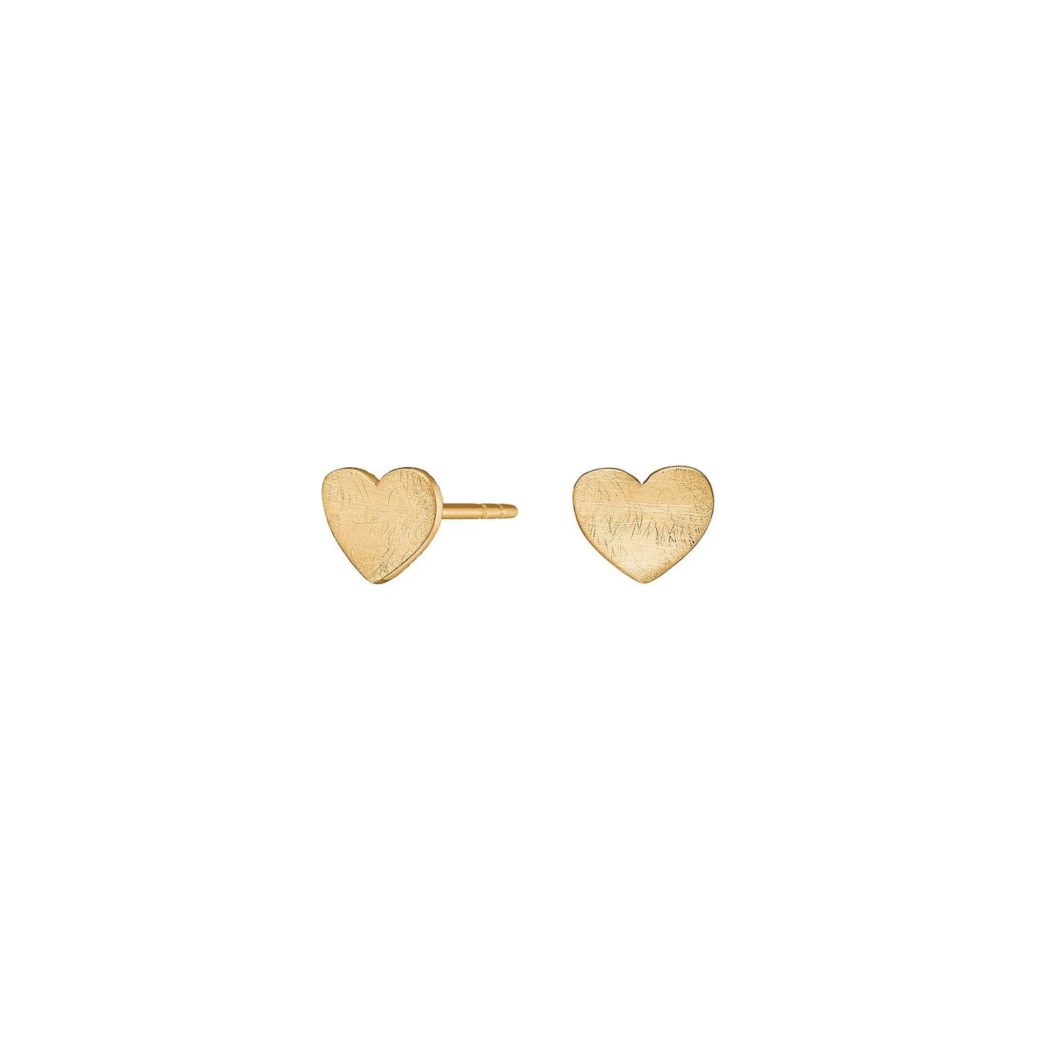 8kt. Gold Ohrstecke Herz