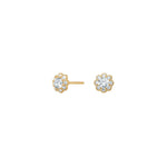 8ct. gold earrings flower