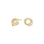8ct. gold earrings knot