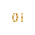 8kt. guldcreoler blank/mat